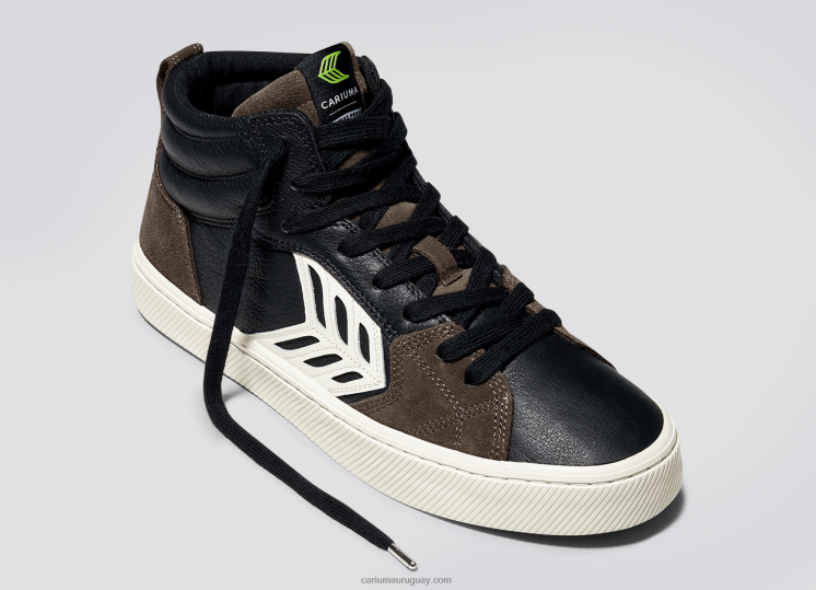 cuero premium negro/marfil hombres 4F2V6147 Cariuma