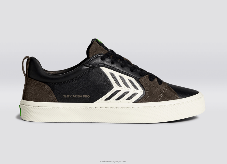 cuero premium negro/marfil hombres 4F2V6141 Cariuma