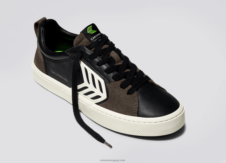 cuero premium negro/marfil hombres 4F2V6141 Cariuma