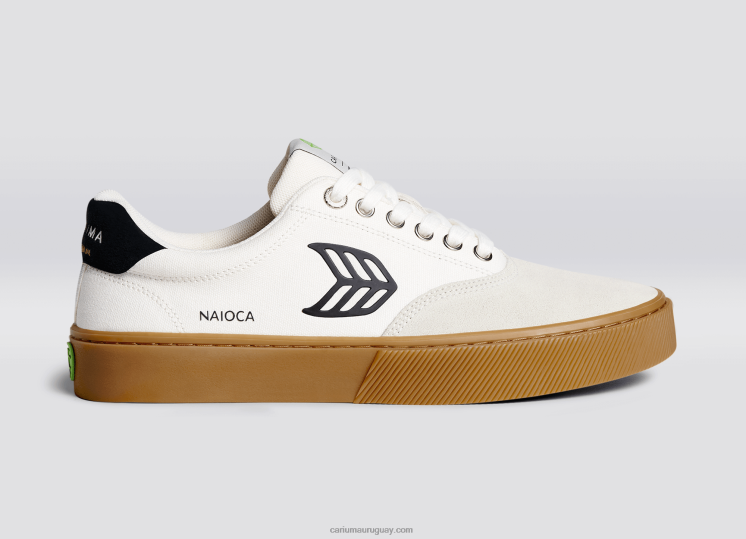 chicle vintage blanquecino/negro hombres 4F2V6107 Cariuma