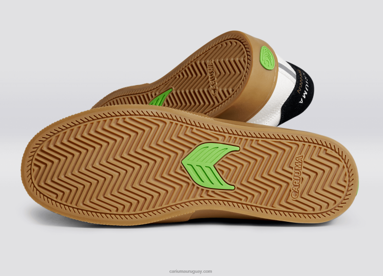 chicle vintage blanquecino/negro hombres 4F2V6107 Cariuma