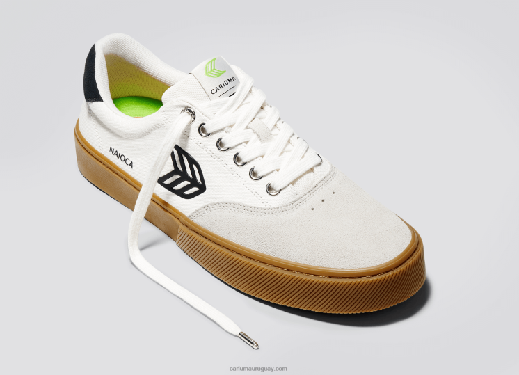 chicle vintage blanquecino/negro hombres 4F2V6107 Cariuma