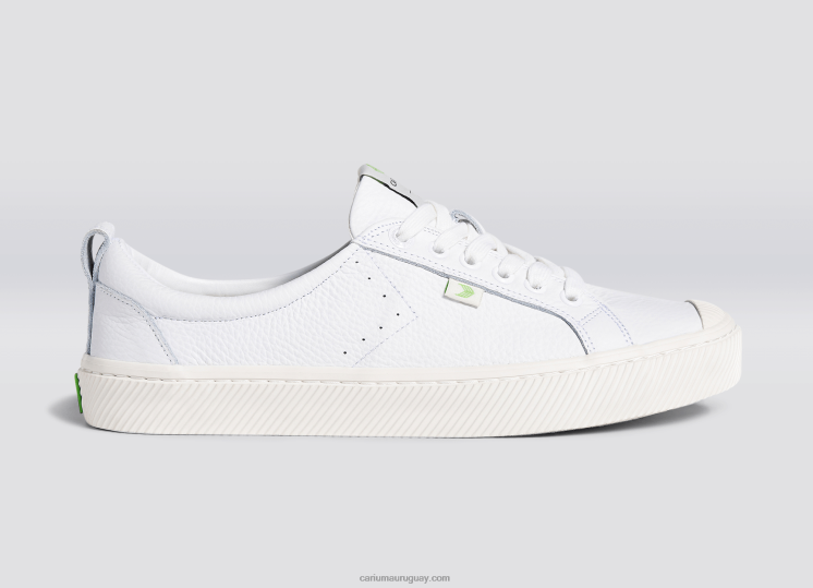 triple cuero blanco de primera calidad hombres 4F2V610 Cariuma