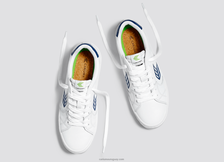 cuero lwg blanco/azul hombres 4F2V699 Cariuma