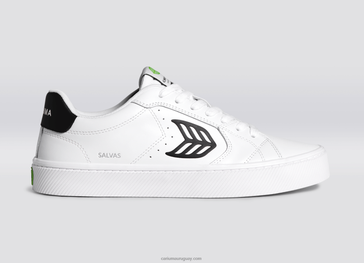 cuero lwg blanco/negro hombres 4F2V697 Cariuma