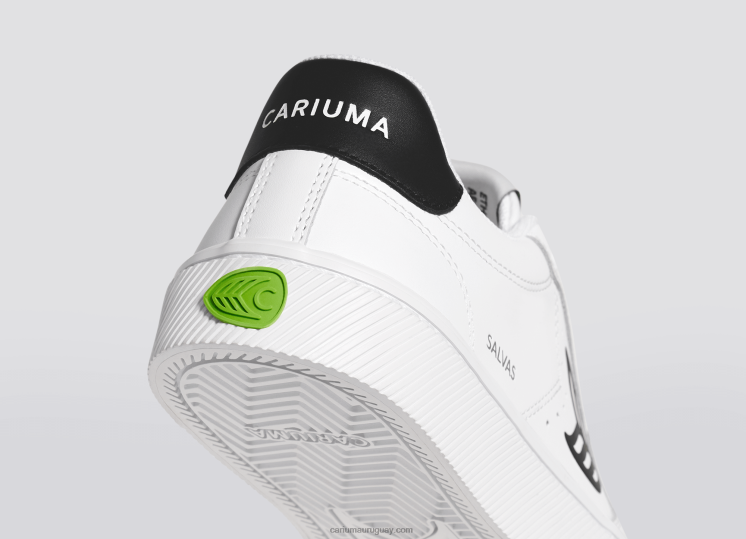 cuero lwg blanco/negro hombres 4F2V697 Cariuma