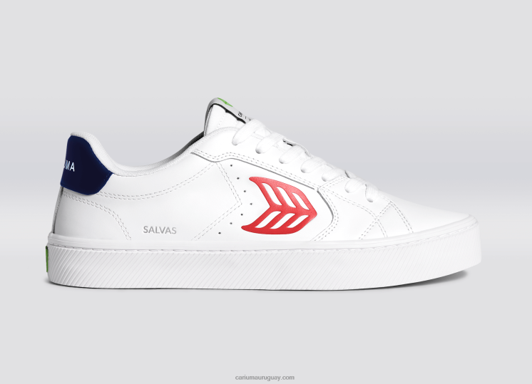 cuero lwg blanco/rojo hombres 4F2V6102 Cariuma