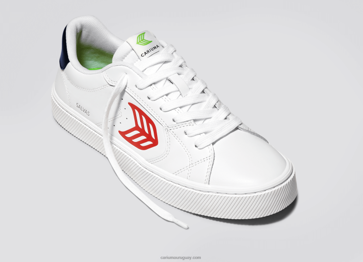 cuero lwg blanco/rojo hombres 4F2V6102 Cariuma