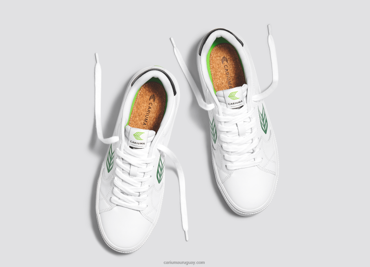 cuero lwg blanco/verde hombres 4F2V6101 Cariuma