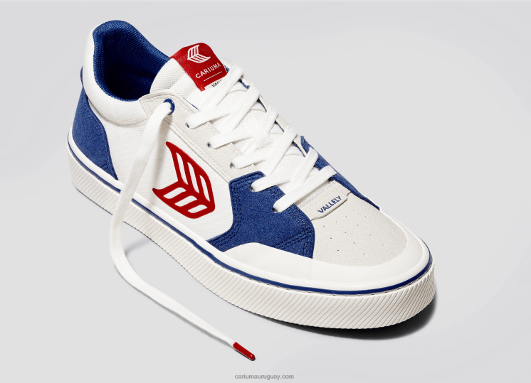 azul y blanquecino/rojo hombres 4F2V6123 Cariuma