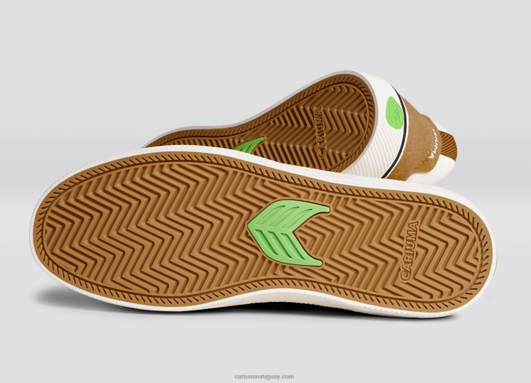 camel y blanco roto vintage/negro hombres 4F2V6121 Cariuma