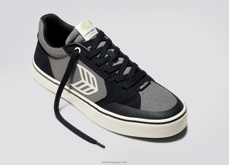 negro y gris carbón/marfil hombres 4F2V6118 Cariuma