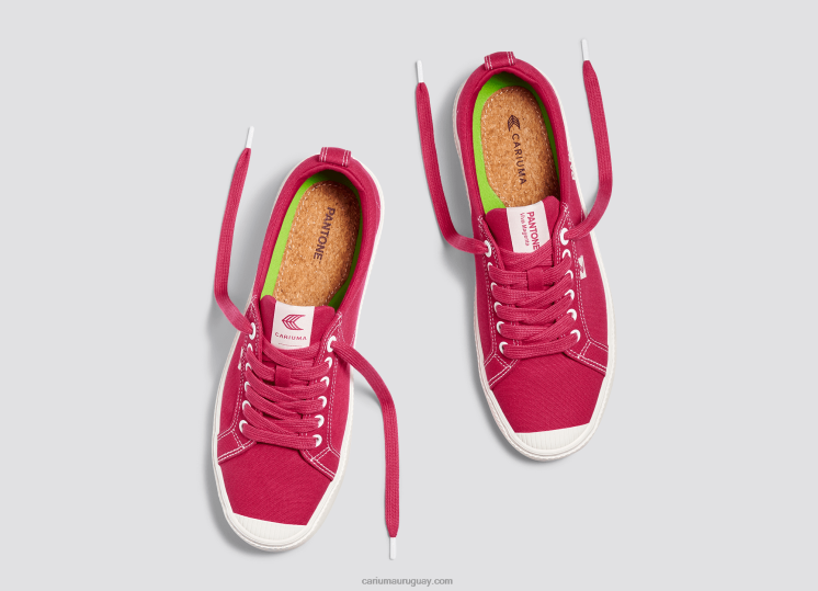 pantone viva magenta/lienzo blanquecino mujer 4F2V6251 Cariuma