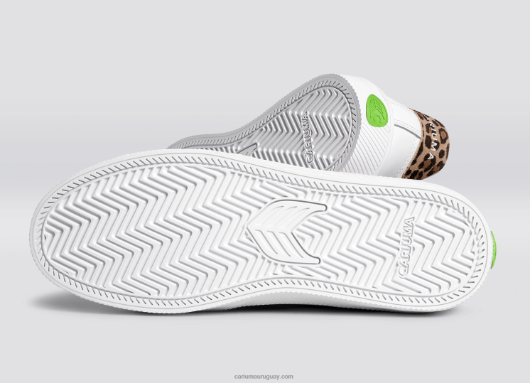 cuero lwg blanco/leopardo mujer 4F2V6317 Cariuma