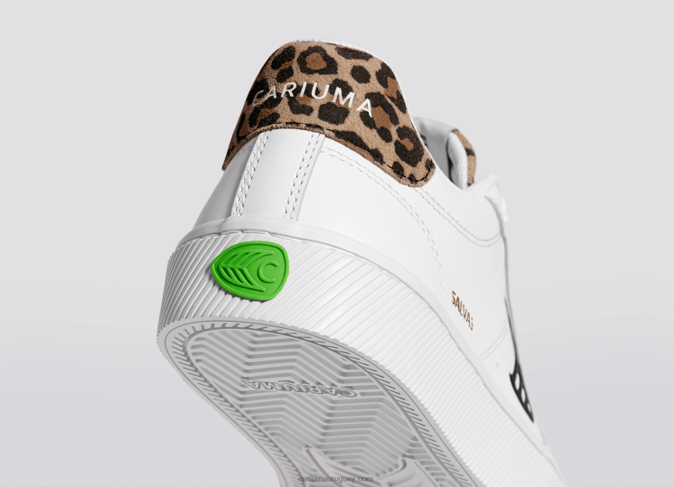 cuero lwg blanco/leopardo mujer 4F2V6317 Cariuma