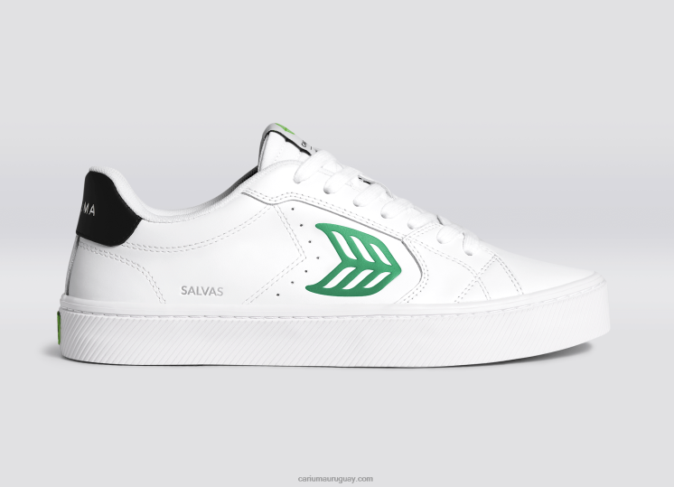 cuero lwg blanco/verde mujer 4F2V6320 Cariuma