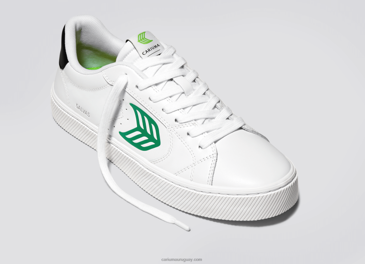 cuero lwg blanco/verde mujer 4F2V6320 Cariuma