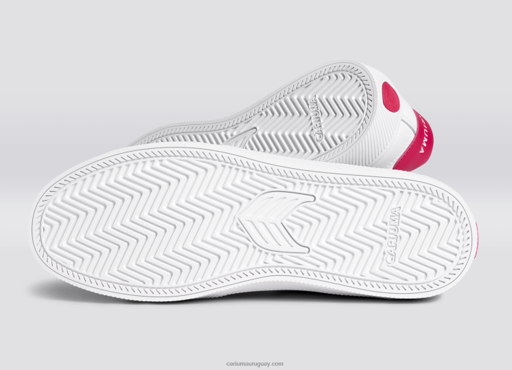 pantone viva magenta cuero blanco mujer 4F2V6294 Cariuma