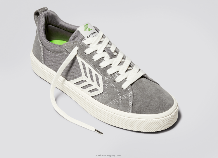 pie derecho(zapato sencillo)-gris contraste/marfil mujer 4F2V6375 Cariuma