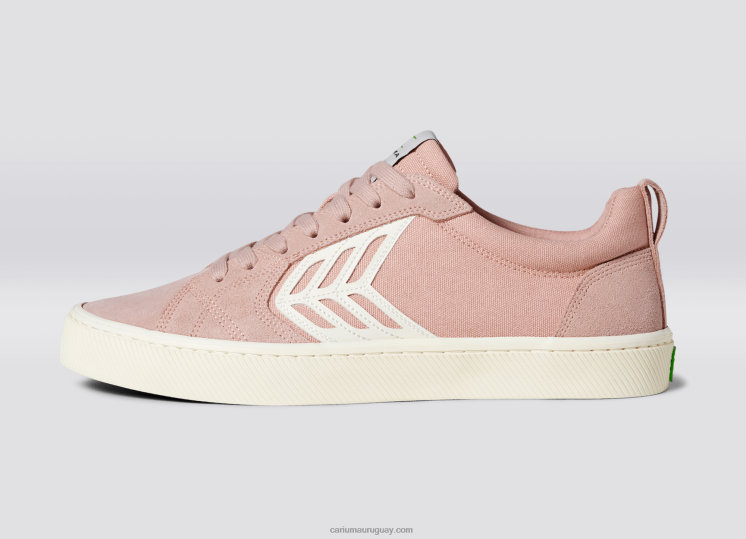pie izquierdo (zapato único)-rosa/marfil mujer 4F2V6371 Cariuma