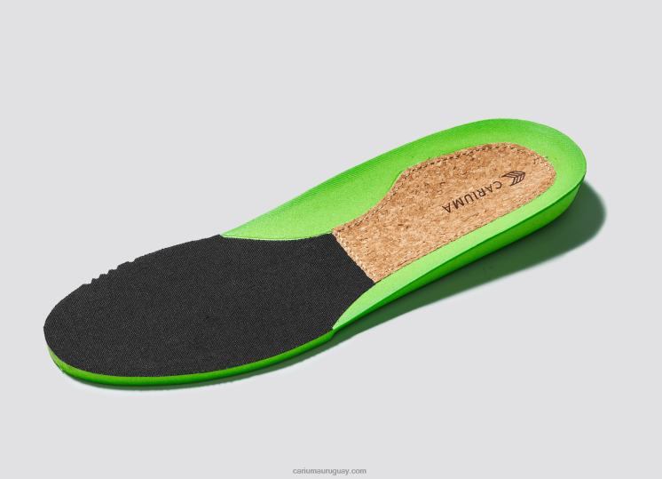 pie izquierdo (zapato único)-todo goma negra/marfil mujer 4F2V6369 Cariuma