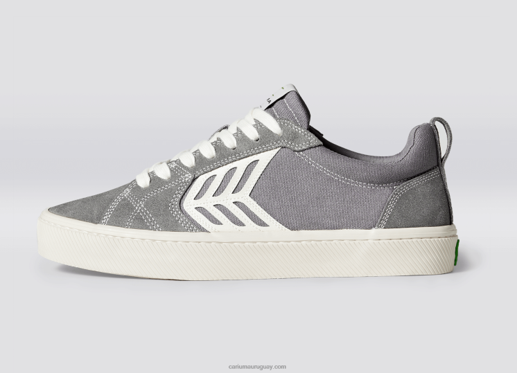 pie izquierdo(zapato sencillo)-gris contraste/marfil mujer 4F2V6368 Cariuma
